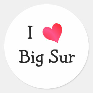 I Love Big Sur Classic Round Sticker