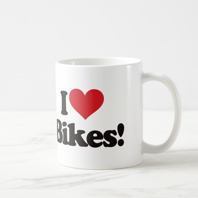 I Love Bikes! Coffee Mug (Right)