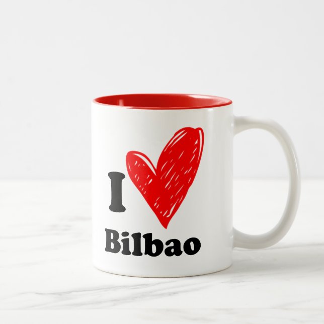 I love Bilbao Two-Tone Coffee Mug (Right)