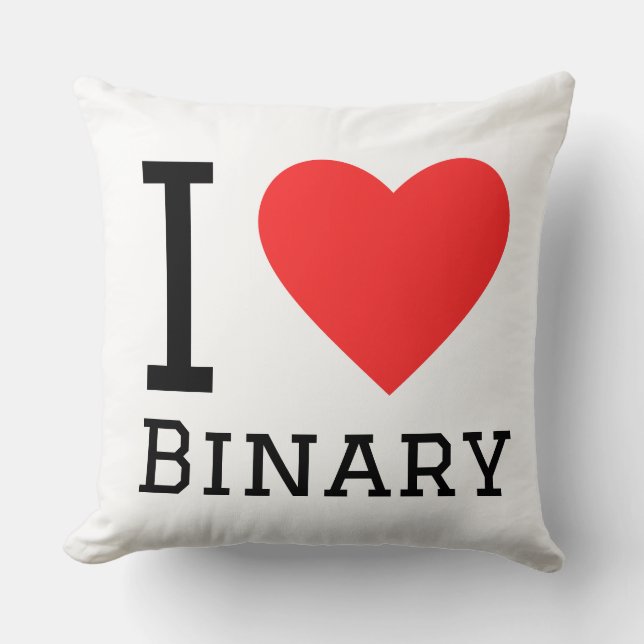 I love binary cushion (Front)