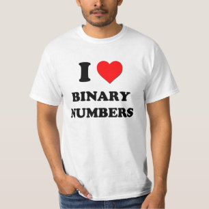 I Love Binary Numbers T-Shirt