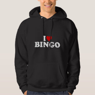 I Love Bingo - Heart Hoodie