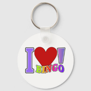 I Love Bingo Key Ring