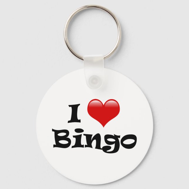 I Love Bingo Key Ring (Front)