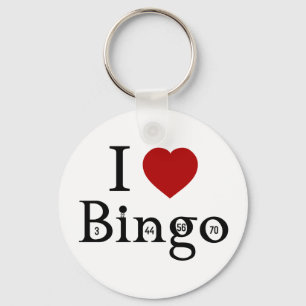 I Love Bingo Key Ring