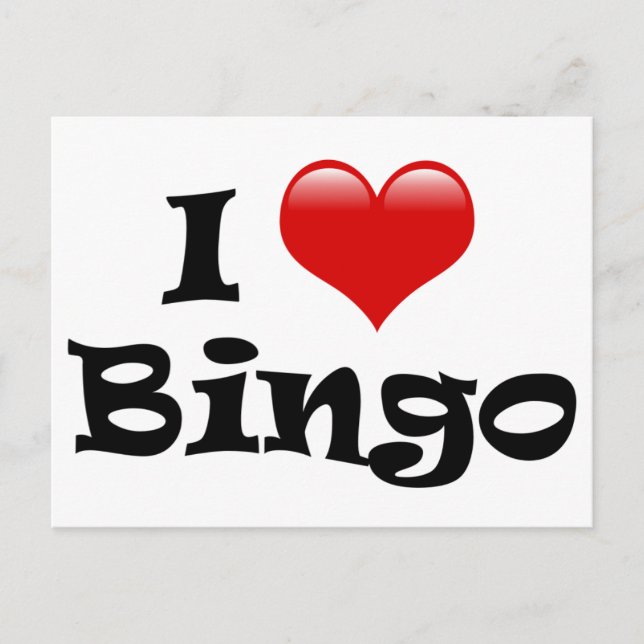 I Love Bingo Postcard (Front)