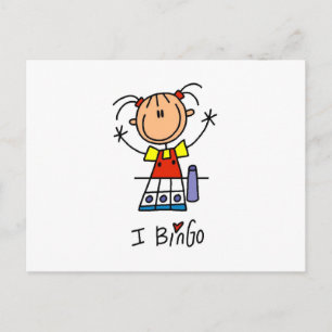 I Love Bingo Postcard