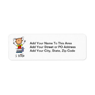 I Love Bingo Return Address Label