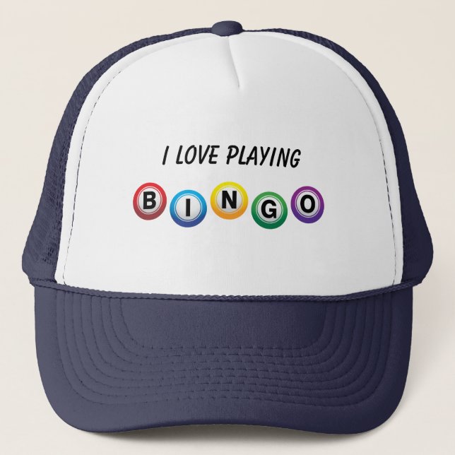 I Love Bingo Trucker Hat (Front)