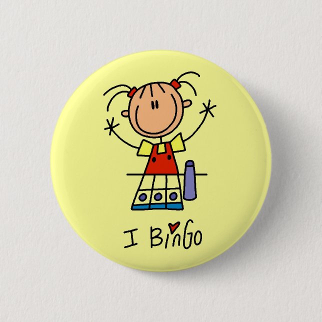 I Love Bingo Tshirts and Gifts 6 Cm Round Badge (Front)