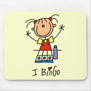I Love Bingo Tshirts and Gifts Mouse Pad