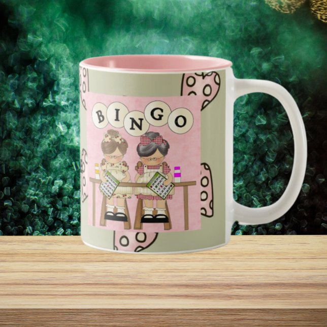 I Love Bingo Two-Tone Coffee Mug
