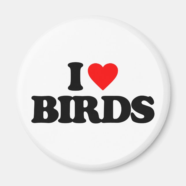 I LOVE BIRDS MAGNET (Front)