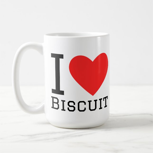 I love biscuit coffee mug (Left)