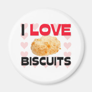 I Love Biscuits Magnet