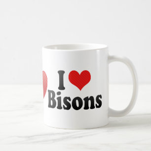 I Love Bisons Coffee Mug