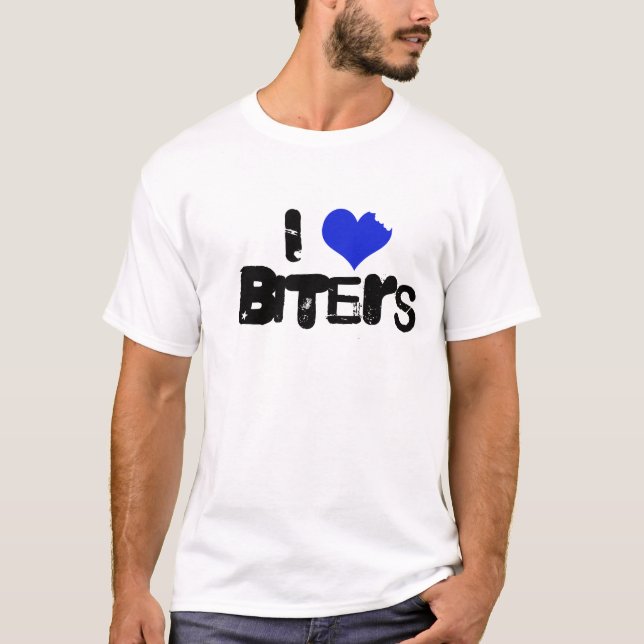 I Love Biters T-Shirt (Front)