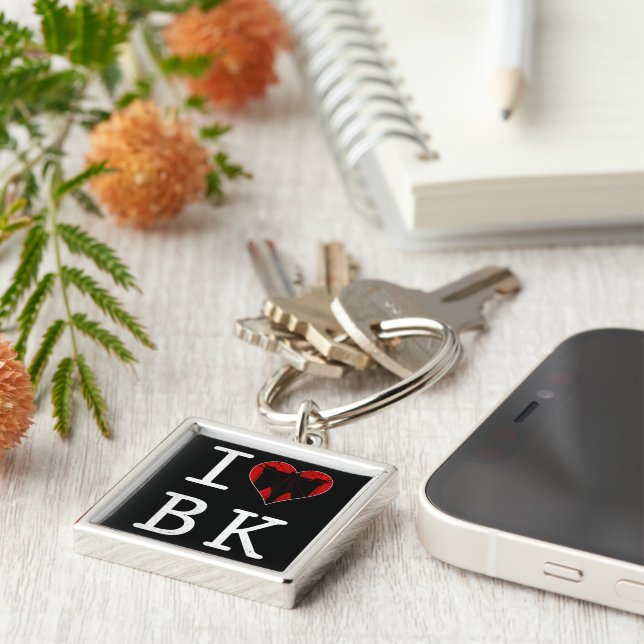 I Love BK Brooklyn Keychain (Side)