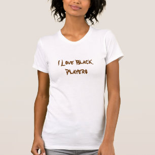 I Love Black Baseball Players T-Shirt