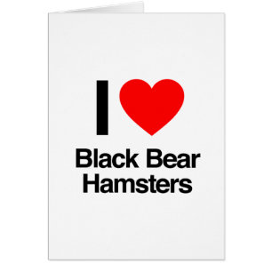 i love black bear hamsters