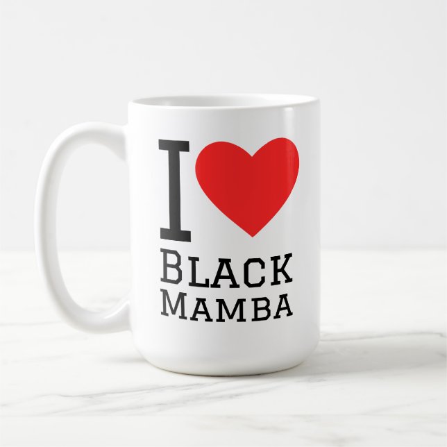 I love black mamba coffee mug (Left)