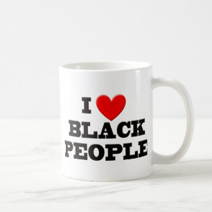 I Love Black People Coffee Mug