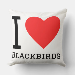 I love blackbirds cushion