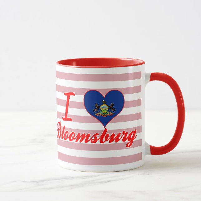 I Love Bloomsburg, Pennsylvania Mug (Right)