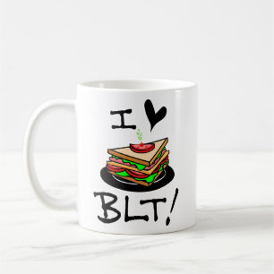 I Love BLT Bacon Lettuce and Tomato Sandwich Lover Coffee Mug