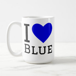 I love blue coffee mug