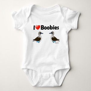 I Love Blue-footed Boobies Baby Bodysuit