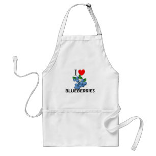 I Love Blueberries Standard Apron