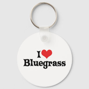 I Love Bluegrass Keychain