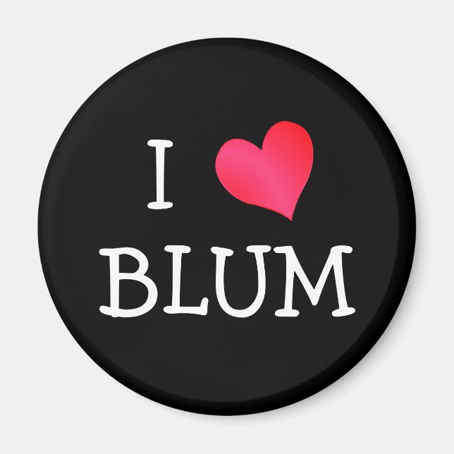 I Love Blum Magnet (Front)