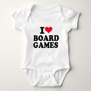 I love board games baby bodysuit