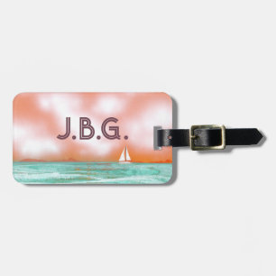 I Love Boating Luggage Tag