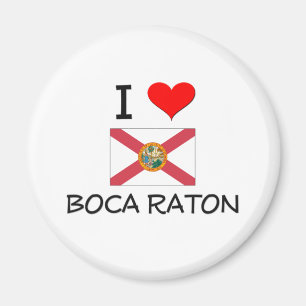 I Love BOCA RATON Florida Magnet