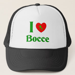 I Love Bocce Trucker Hat