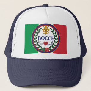 I love Bocce trucker hat