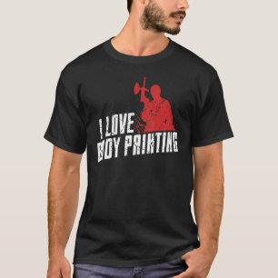 I Love Body Painting Paintball Shooting Game T-Shirt