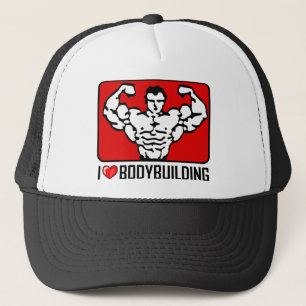 I Love Bodybuilding Trucker Hat