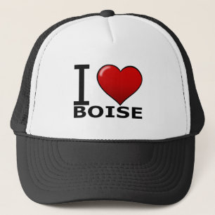 I LOVE BOISE,ID - IDAHO TRUCKER HAT
