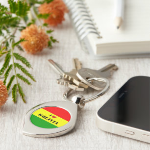I Love Bolivia Key Ring