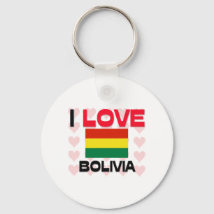 I Love Bolivia Key Ring