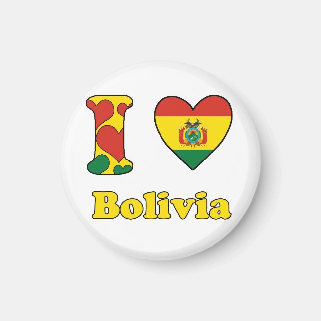 I love Bolivia Magnet (Front)