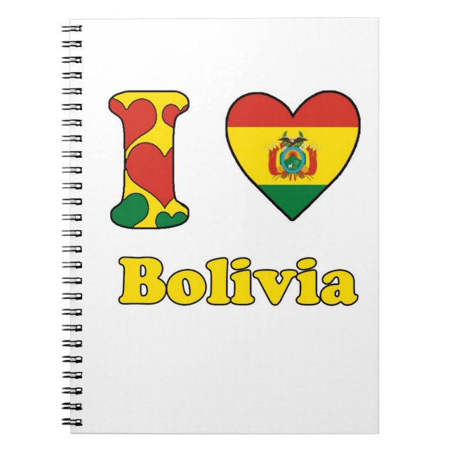 I love Bolivia Notebook (Front)