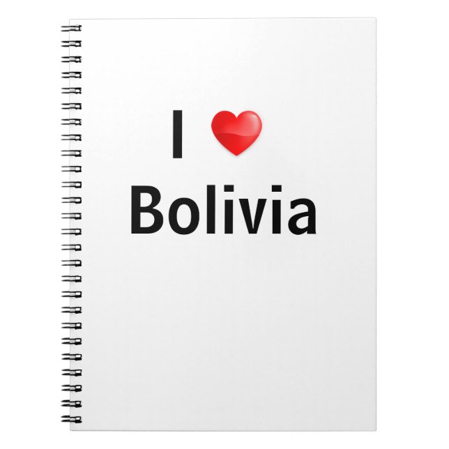 I love Bolivia Notebook (Front)