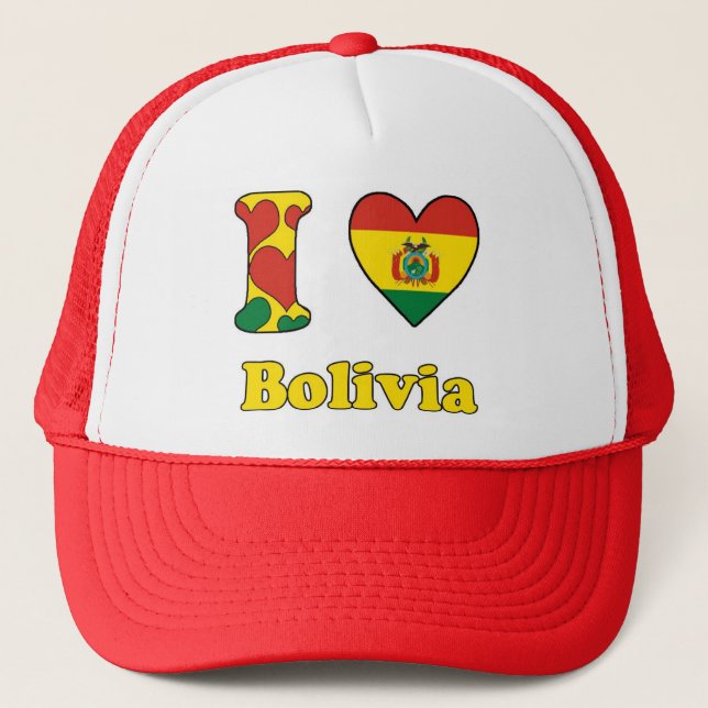 I love Bolivia Trucker Hat (Front)