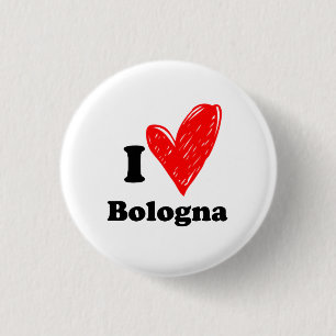 I love Bologna 3 Cm Round Badge
