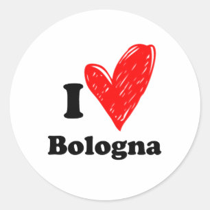 I love Bologna Classic Round Sticker